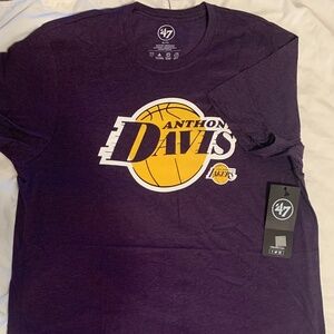 Los Angeles Lakers Anthony Davis 47 t-shirt mens XL Purple